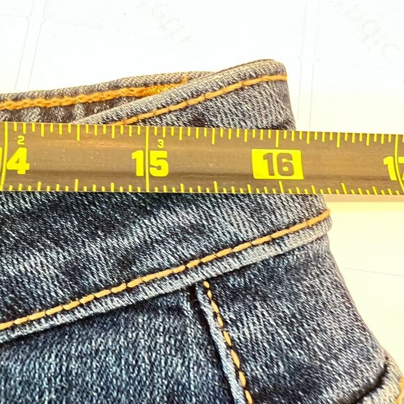 Aura From The Women At Wrangler 10R Blue Denim Jeans Slim Fit Mid Rise 32X29" - Picture 5 of 6